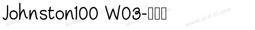Johnston100 W03字体转换